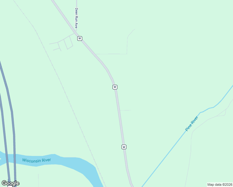 map of restaurants, bars, coffee shops, grocery stores, and more near County Road W in Merrill