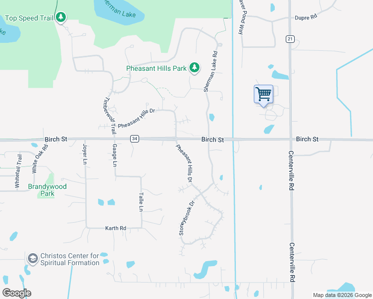 map of restaurants, bars, coffee shops, grocery stores, and more near 6580 Pheasant Hills Drive in Lino Lakes
