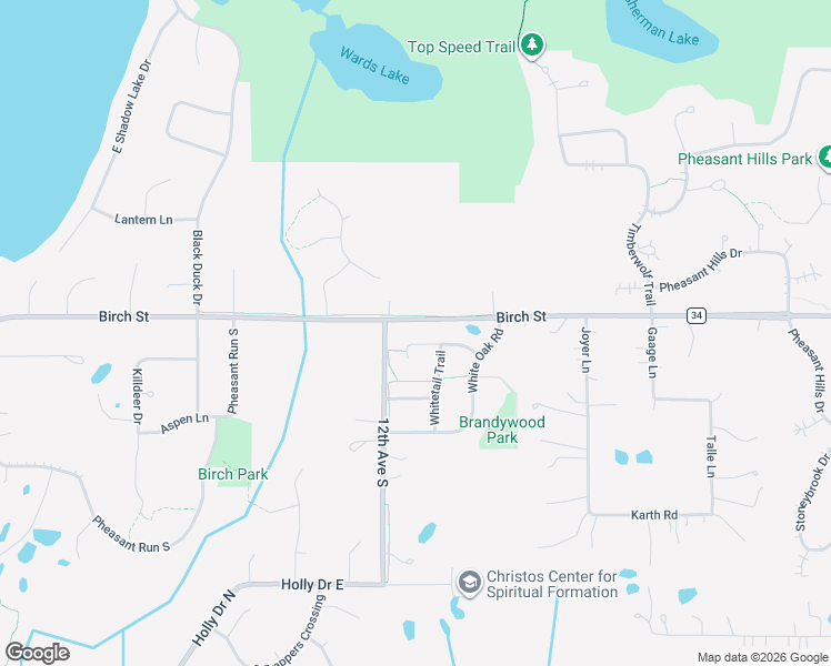 map of restaurants, bars, coffee shops, grocery stores, and more near 1211 Choke Cherry Road in Hugo