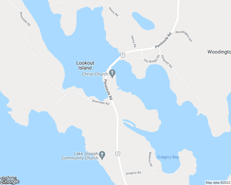 map of restaurants, bars, coffee shops, grocery stores, and more near 1800 Peninsula Road in Port Carling