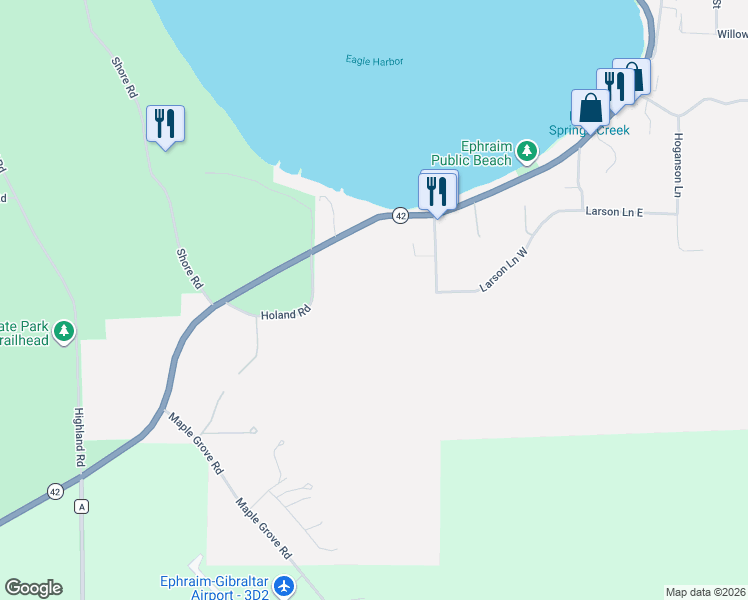 map of restaurants, bars, coffee shops, grocery stores, and more near in Ephraim