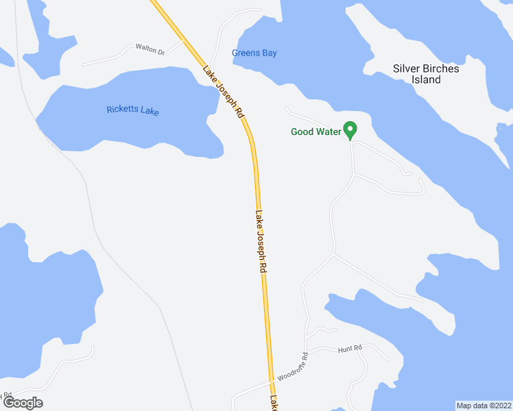 map of restaurants, bars, coffee shops, grocery stores, and more near 8091 Lake Joseph Road in MacTier