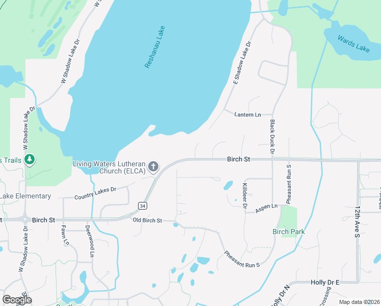 map of restaurants, bars, coffee shops, grocery stores, and more near 920 Birch Street in Lino Lakes