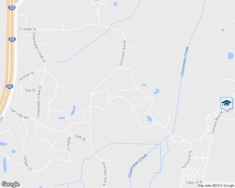 map of restaurants, bars, coffee shops, grocery stores, and more near 4512 Fable Road Court North in Hugo