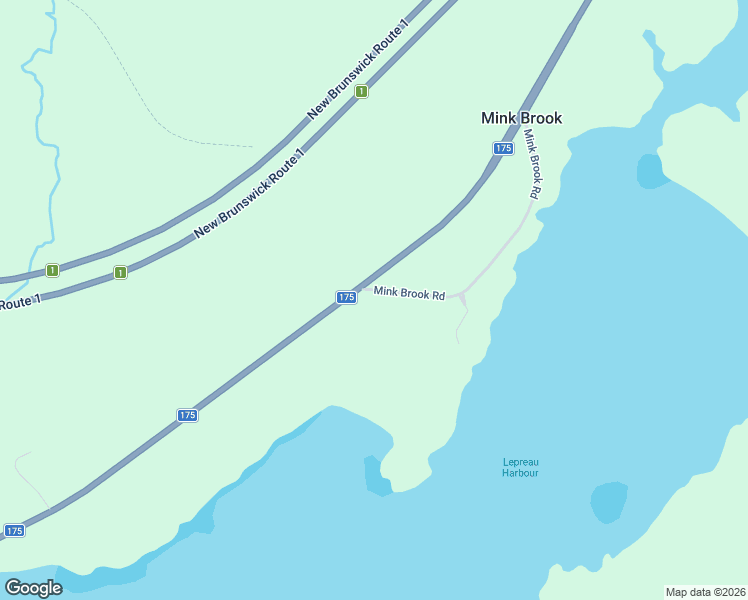 map of restaurants, bars, coffee shops, grocery stores, and more near 4 Mink Brook Road in Lepreau