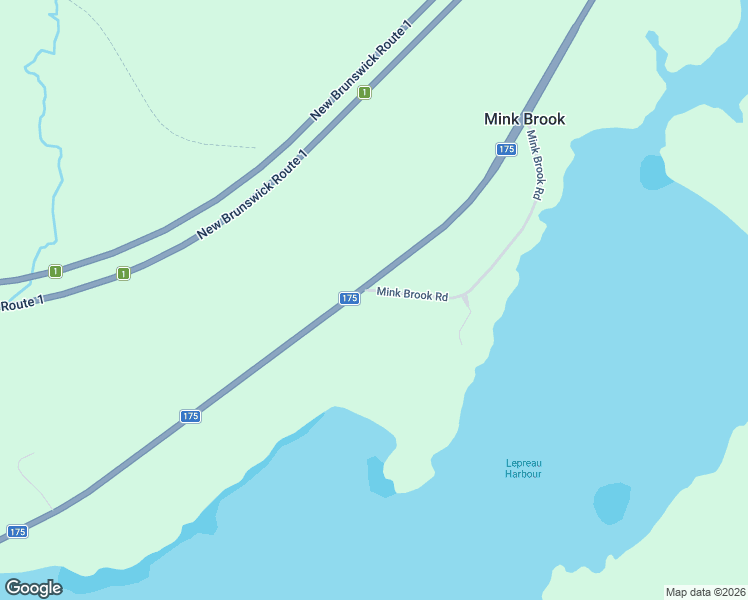 map of restaurants, bars, coffee shops, grocery stores, and more near 4 Mink Brook Road in Lepreau