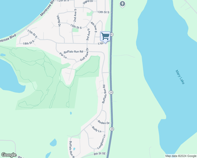 map of restaurants, bars, coffee shops, grocery stores, and more near 1803 Boots Circle in Buffalo