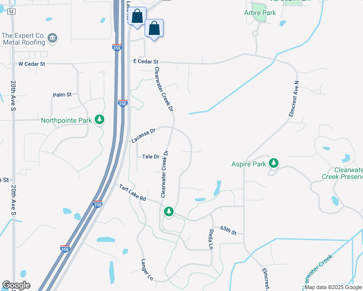 map of restaurants, bars, coffee shops, grocery stores, and more near 2277 Lacasse Court in Lino Lakes