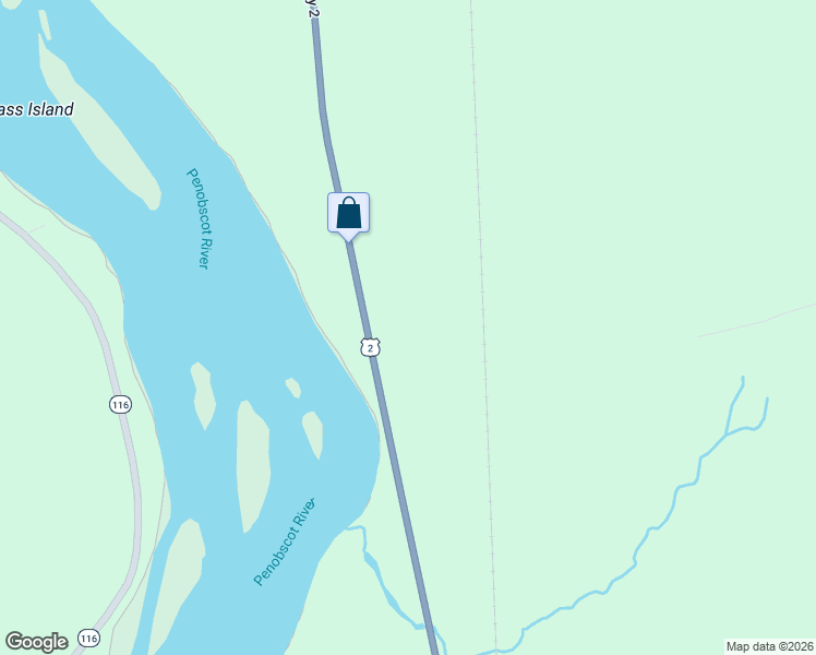 map of restaurants, bars, coffee shops, grocery stores, and more near 106 Main Road in Passadumkeag