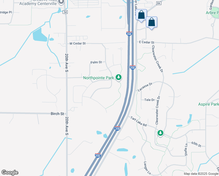 map of restaurants, bars, coffee shops, grocery stores, and more near 2130 Cypress Street in Lino Lakes