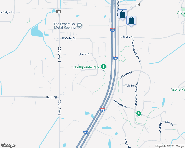 map of restaurants, bars, coffee shops, grocery stores, and more near 2130 Cypress Street in Lino Lakes