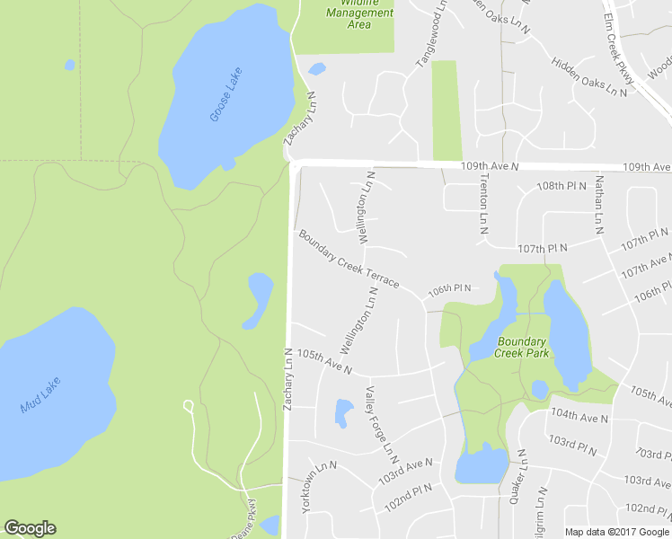 map of restaurants, bars, coffee shops, grocery stores, and more near 10753 Boundary Creek Terrace in Maple Grove