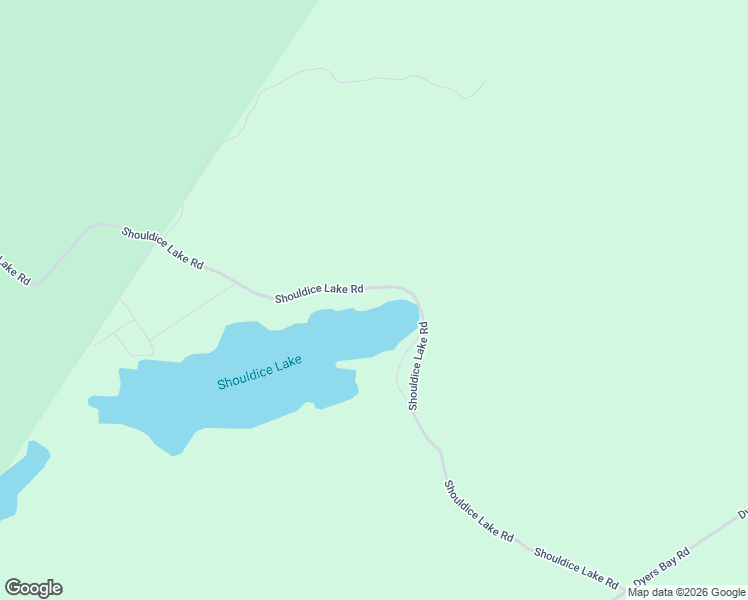 map of restaurants, bars, coffee shops, grocery stores, and more near 155 Shouldice Lake Road in Miller Lake