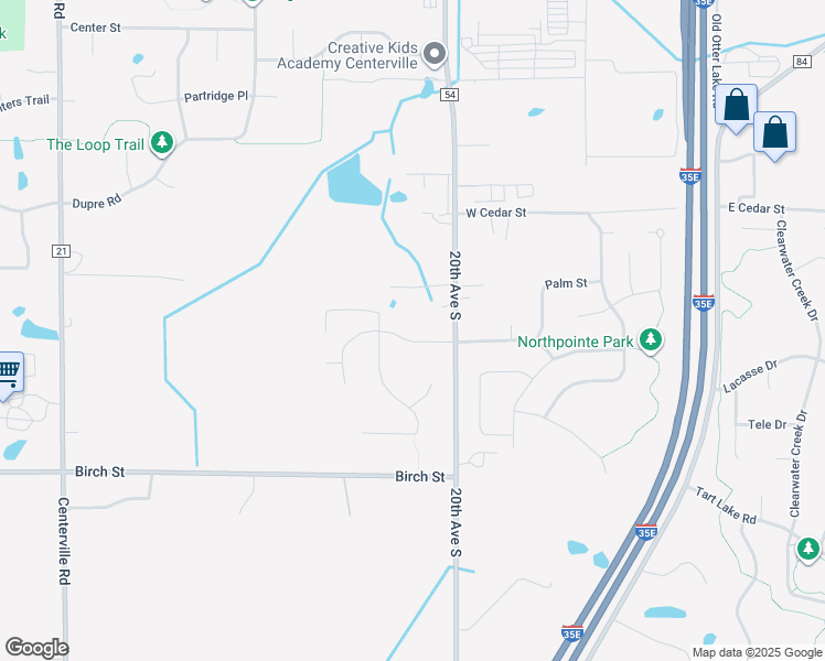 map of restaurants, bars, coffee shops, grocery stores, and more near 6709 20th Avenue South in Hugo