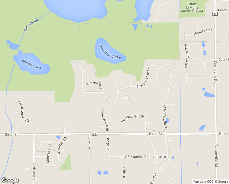 map of restaurants, bars, coffee shops, grocery stores, and more near 1431 Sherman Lake Road in Lino Lakes