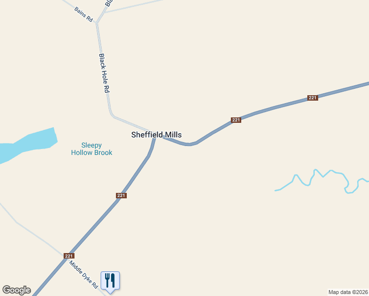 map of restaurants, bars, coffee shops, grocery stores, and more near 8946 Nova Scotia 221 in Canning