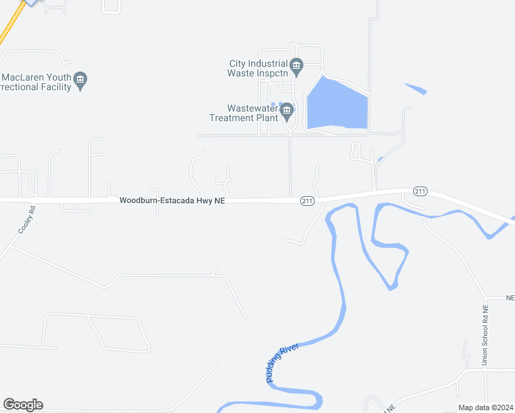 map of restaurants, bars, coffee shops, grocery stores, and more near 2700 Molalla Road in Woodburn