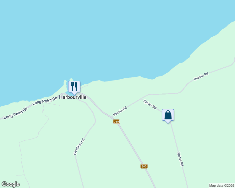 map of restaurants, bars, coffee shops, grocery stores, and more near 57 Russia Road in Kings, Subd. A