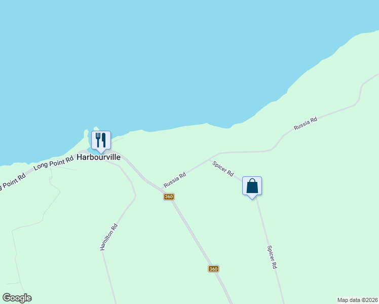 map of restaurants, bars, coffee shops, grocery stores, and more near 57 Russia Road in Kings, Subd. A