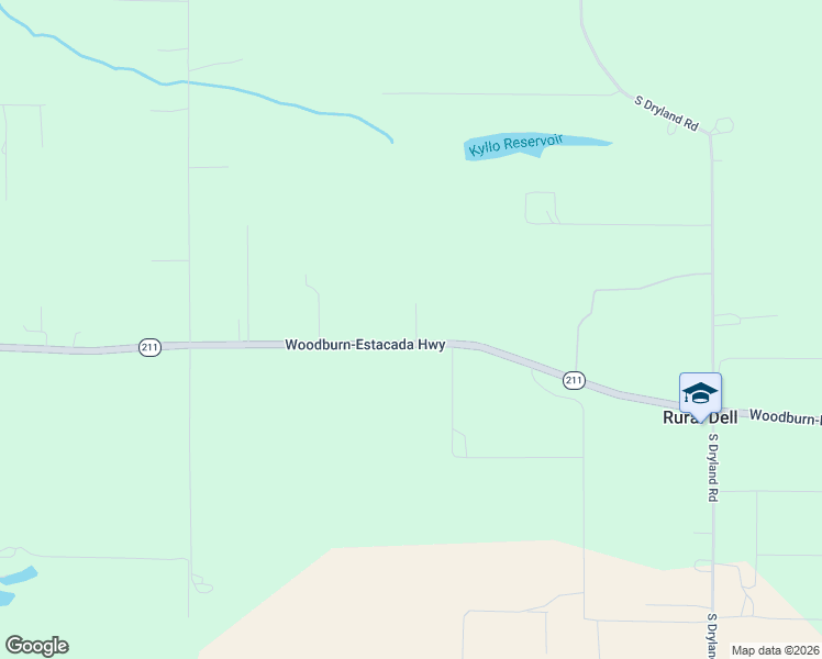 map of restaurants, bars, coffee shops, grocery stores, and more near 9931 Oregon 211 in Canby