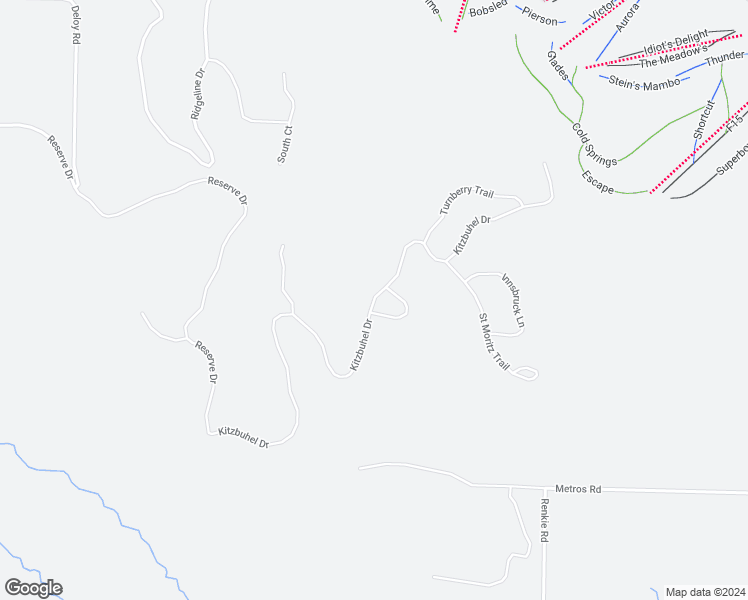 map of restaurants, bars, coffee shops, grocery stores, and more near Kitzbuhel Drive in Boyne Falls