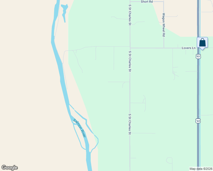 map of restaurants, bars, coffee shops, grocery stores, and more near 2 Lodge Road in Salmon