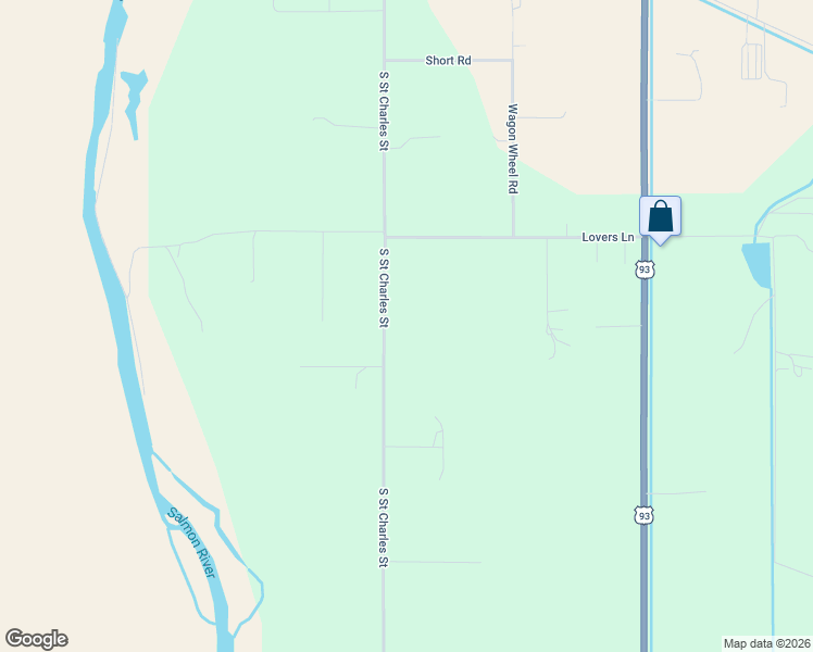 map of restaurants, bars, coffee shops, grocery stores, and more near South Saint Charles Street in Salmon