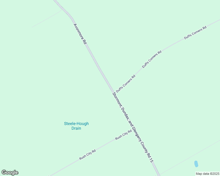 map of restaurants, bars, coffee shops, grocery stores, and more near 3574 Avonmore Road in Stormont, Dundas and Glengarry United Counties