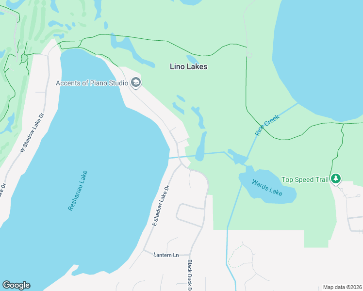 map of restaurants, bars, coffee shops, grocery stores, and more near 1040 Mallard Lane in Lino Lakes