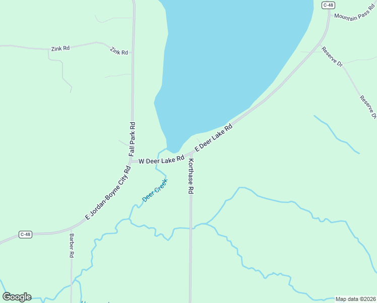 map of restaurants, bars, coffee shops, grocery stores, and more near 1-141 East Deer Lake Road in Boyne Falls