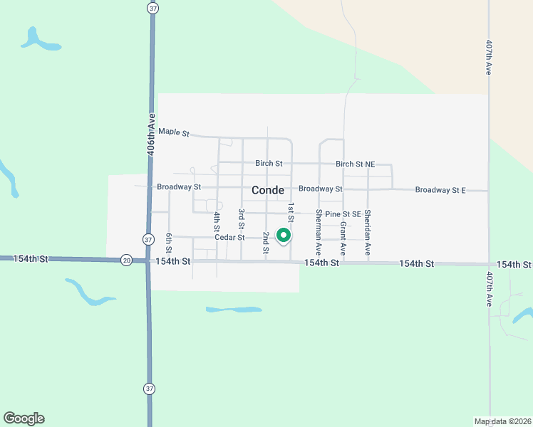 map of restaurants, bars, coffee shops, grocery stores, and more near 201 Pine Street Southwest in Conde