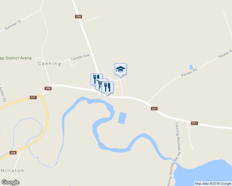 map of restaurants, bars, coffee shops, grocery stores, and more near 966 Seminary Avenue in Canning