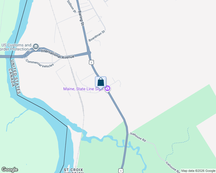 map of restaurants, bars, coffee shops, grocery stores, and more near 10 Higgins Farm Road in Calais