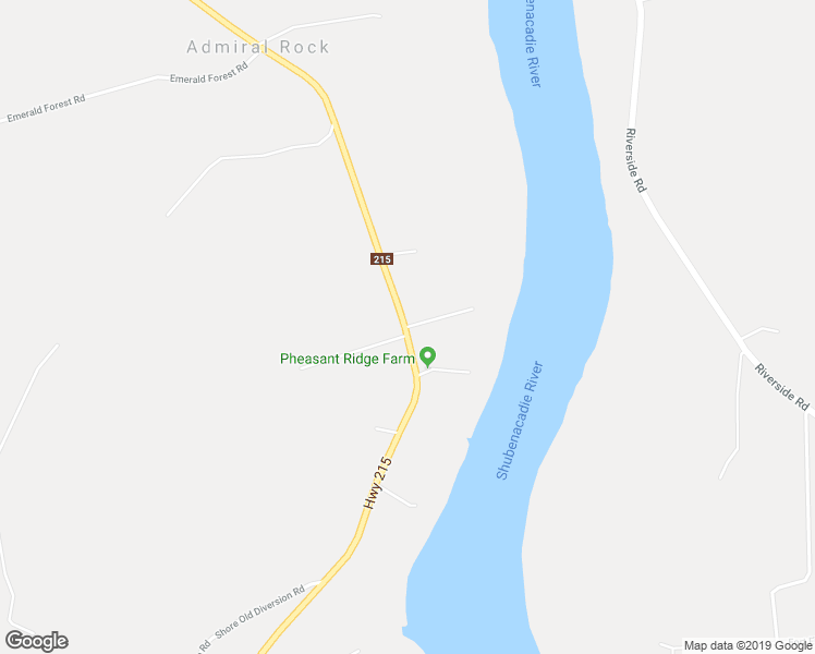 map of restaurants, bars, coffee shops, grocery stores, and more near 13131 Nova Scotia 215 in Shubenacadie