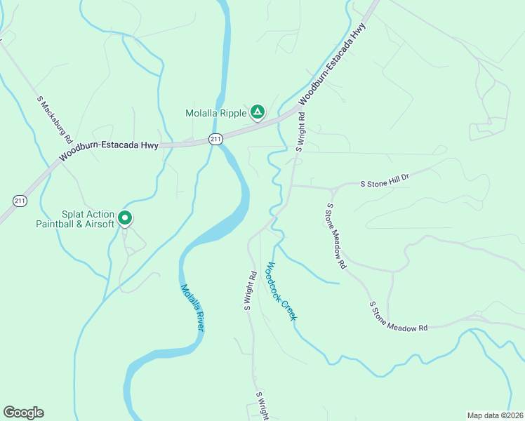map of restaurants, bars, coffee shops, grocery stores, and more near 30953 South Wright Road in Molalla