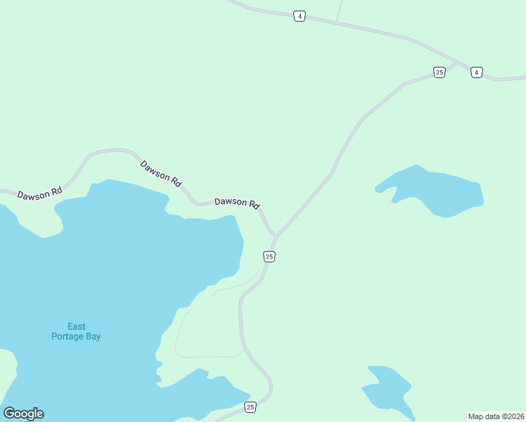 map of restaurants, bars, coffee shops, grocery stores, and more near 1268 Dawson Road in Muskoka District Municipality