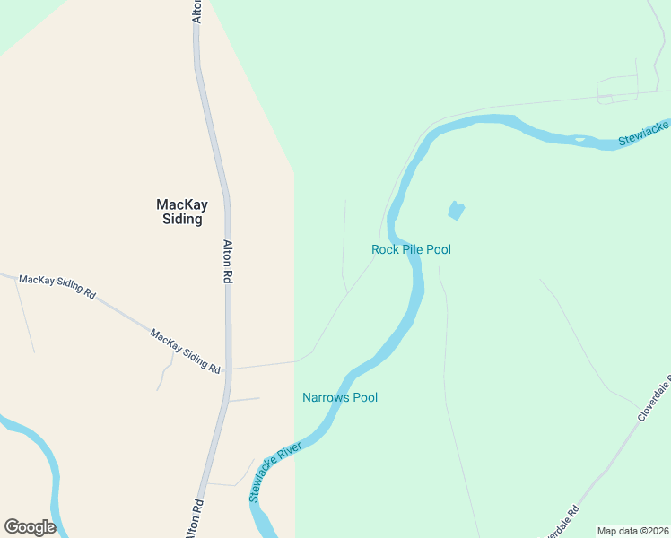 map of restaurants, bars, coffee shops, grocery stores, and more near 130 Stewiacke River Park Road in MacKay Siding