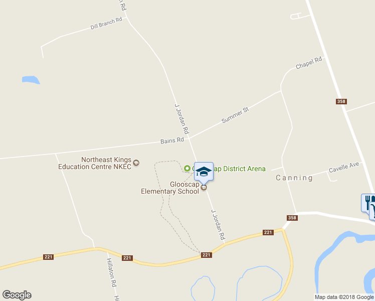 map of restaurants, bars, coffee shops, grocery stores, and more near 1075 J Jordan Road in Canning