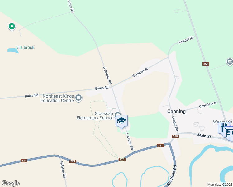 map of restaurants, bars, coffee shops, grocery stores, and more near 1070 J Jordan Road in Canning