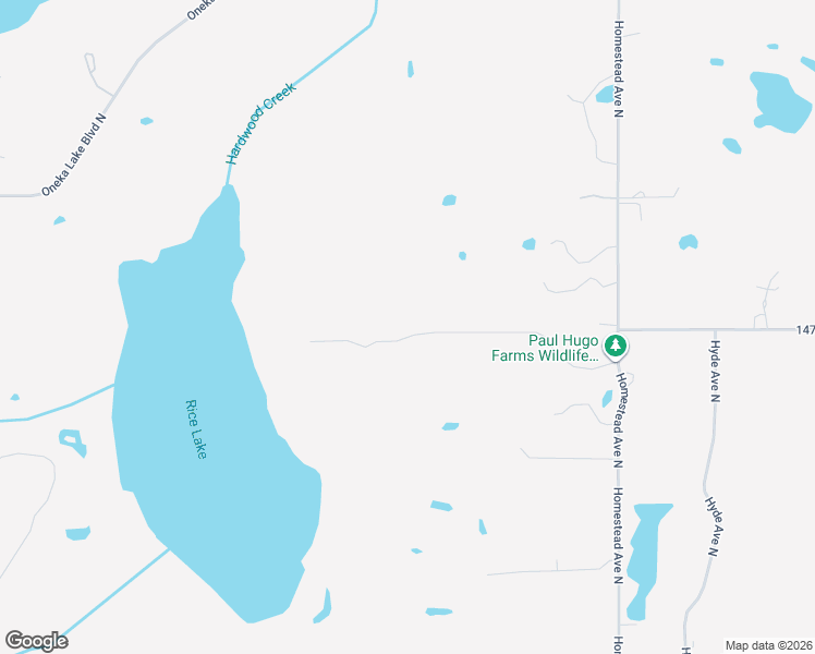map of restaurants, bars, coffee shops, grocery stores, and more near 4792 Ethan Trail North in Hugo