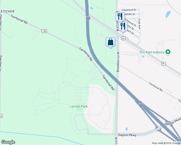 map of restaurants, bars, coffee shops, grocery stores, and more near 11578 Laurel Springs Path in Maple Grove