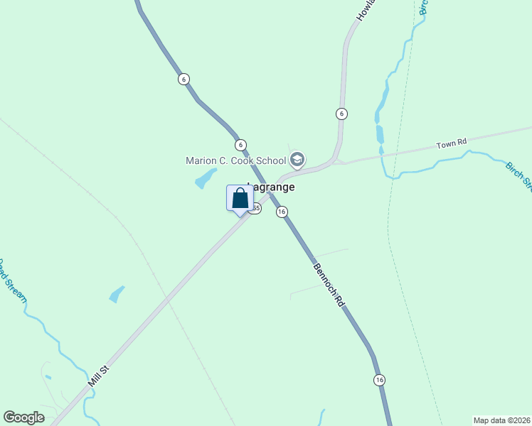 map of restaurants, bars, coffee shops, grocery stores, and more near 5762 Bennoch Road in Lagrange