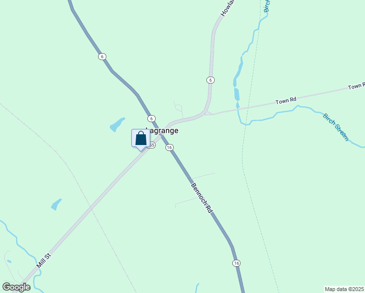map of restaurants, bars, coffee shops, grocery stores, and more near 5753 Bennoch Road in Lagrange