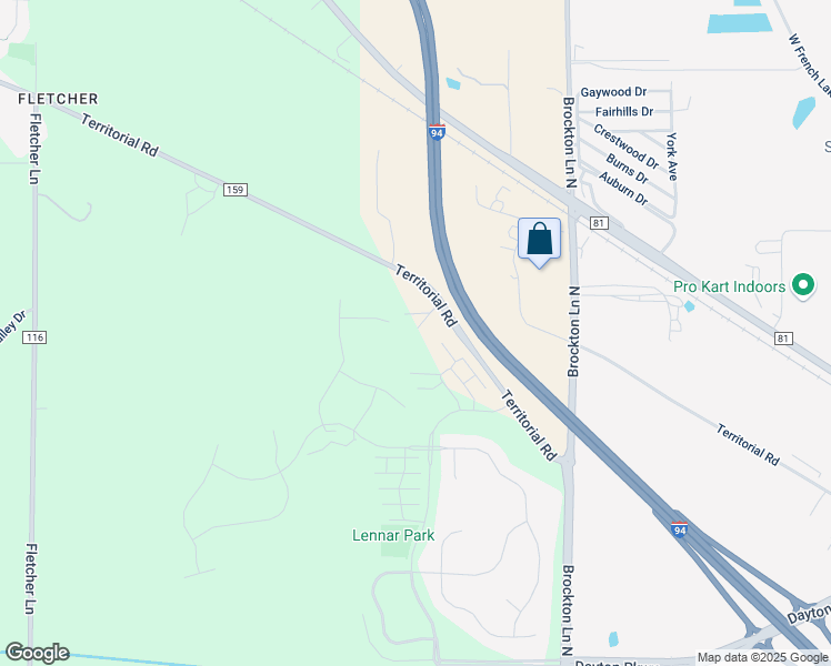 map of restaurants, bars, coffee shops, grocery stores, and more near 19625 Territorial Road in Osseo
