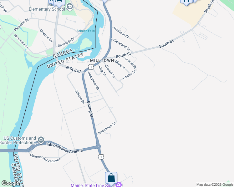 map of restaurants, bars, coffee shops, grocery stores, and more near 17 Summer Street in Calais