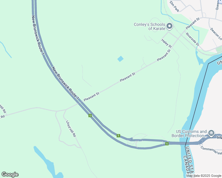 map of restaurants, bars, coffee shops, grocery stores, and more near 190 Pleasant Street in Saint Stephen