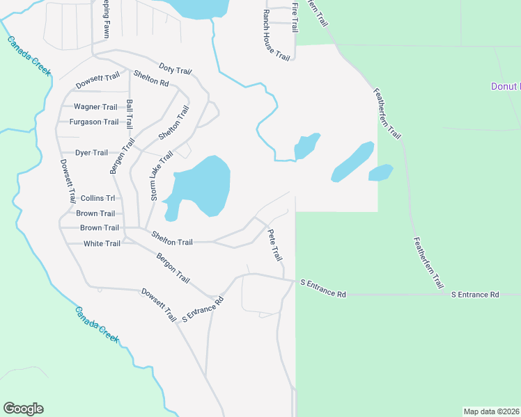 map of restaurants, bars, coffee shops, grocery stores, and more near Pete Trail in Montmorency Township