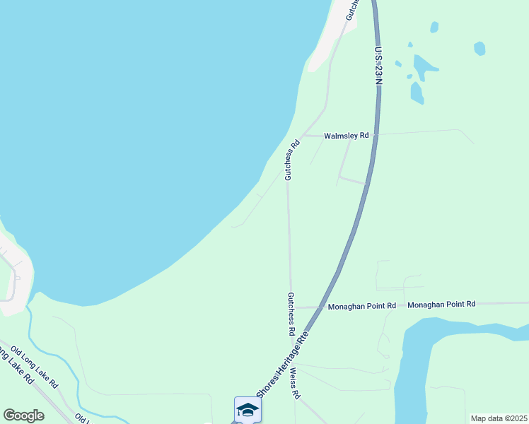 map of restaurants, bars, coffee shops, grocery stores, and more near 8200-8498 Greenwood Road in Alpena