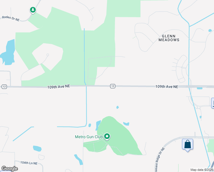 map of restaurants, bars, coffee shops, grocery stores, and more near 3596 109th Avenue Northeast in Blaine