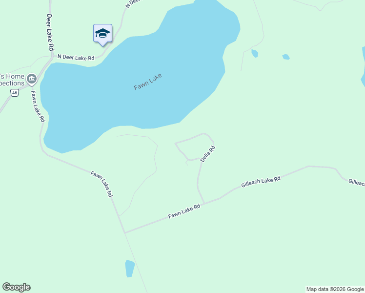 map of restaurants, bars, coffee shops, grocery stores, and more near 1124 Delia Road in Bracebridge